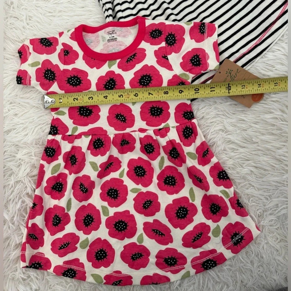 NWT 2 pieces - Organic cotton little girl dresses, 9-12 mos - Picture 5 of 9